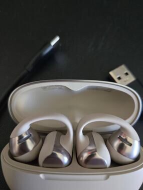 Shokz - OpenDots ONE Open-Ear Clip-On True Wireless Bluetooth Earbuds - Gray